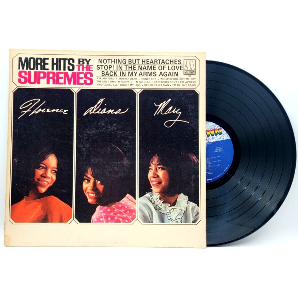 THE SUPREMES - MORE HITS BY THE SUPREMES - SOUL FUNK LP RECORD MOTOWN 627
